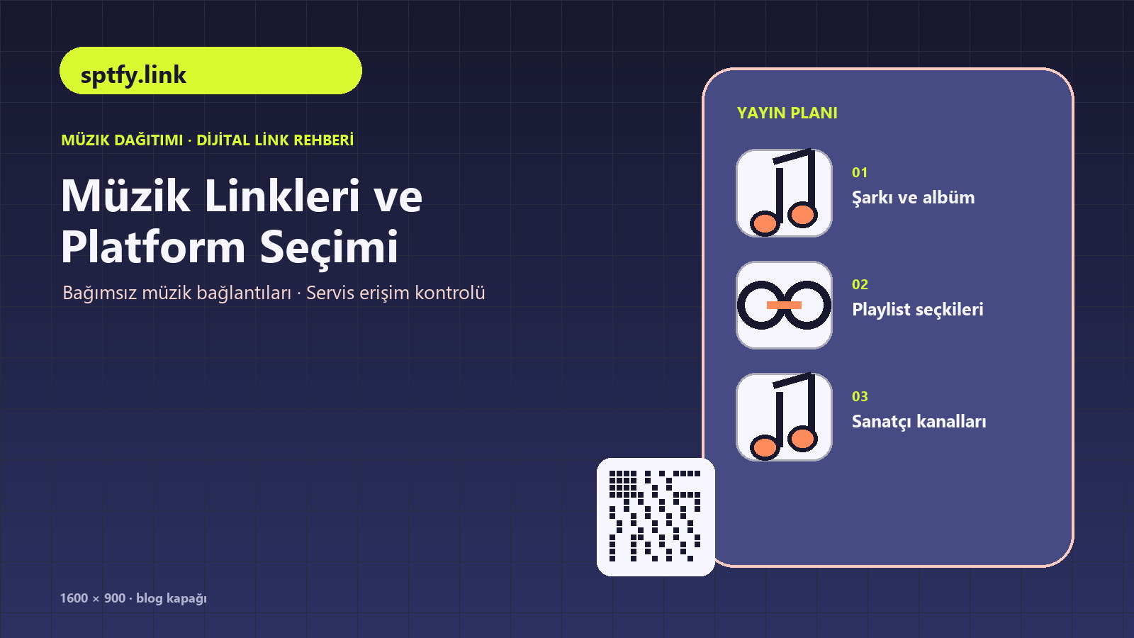Spotify çalma listesi linkinin kısaltılıp paylaşılmasını anlatan müzik dağıtımı rehberi kapağı